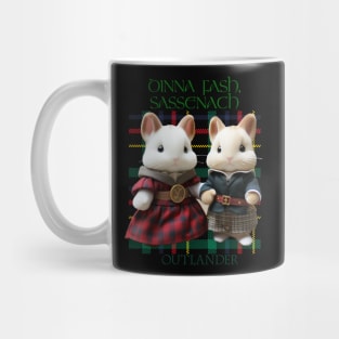 dinna fash sassenach calico critter Mug